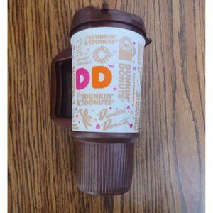 Dunkin Mister Donut WHIRLEY Drink Coffee Travel Mug Brown 24 oz.